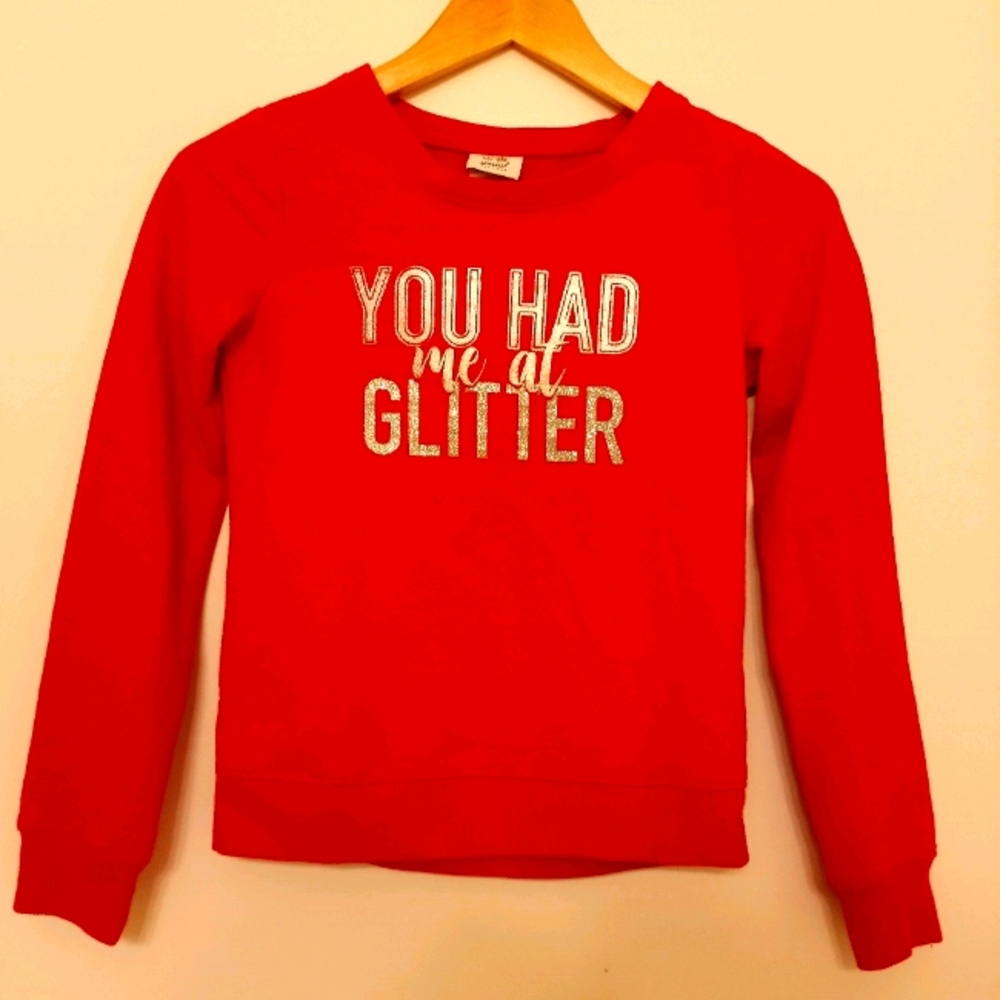 A red full sleeve T-shirt